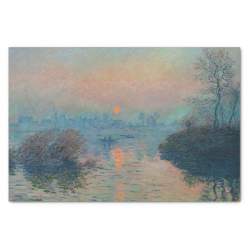 Claude Monet _ Sunset on the Seine at Lavacourt Tissue Paper