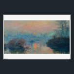 Claude Monet - Sunset on the Seine at Lavacourt Wall Decal<br><div class="desc">Sunset on the Seine at Lavacourt,  Winter Effect / Soleil couchant sur la Seine a Lavacourt,  effet d'hiver - Claude Monet,  Oil on Canvas, 1880</div>