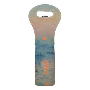 Claude Monet - Sunset on the Seine at Lavacourt Wine Bag