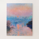 Claude Monet - Sunset On The Seine Jigsaw Puzzle<br><div class="desc">Claude Monet - Sunset On The Seine At Lavacourt Winter Effect 1880</div>