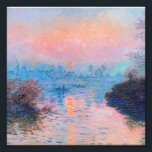 Claude Monet - Sunset On The Seine Photo Print<br><div class="desc">Claude Monet - Sunset On The Seine At Lavacourt Winter Effect 1880</div>