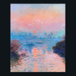 Claude Monet - Sunset On The Seine Poster<br><div class="desc">Claude Monet - Sunset On The Seine At Lavacourt Winter Effect 1880</div>