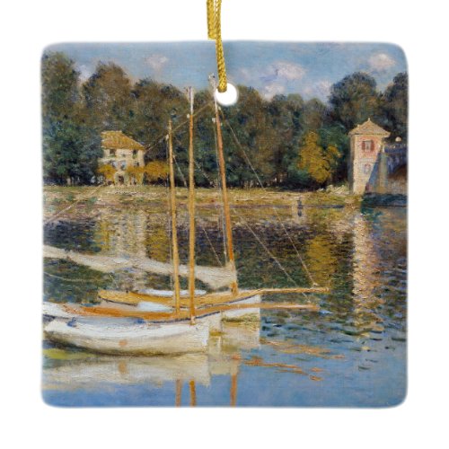 Claude Monet - The Argenteuil Bridge Ceramic Ornament