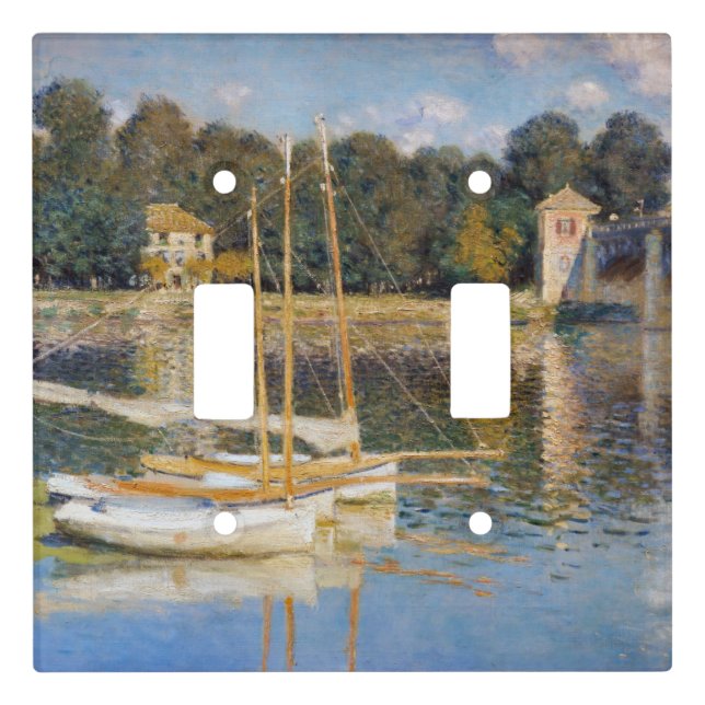 Claude Monet - The Argenteuil Bridge Light Switch Cover (Front)
