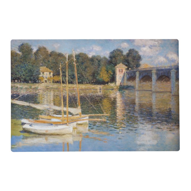 Claude Monet - The Argenteuil Bridge Placemat (Front)