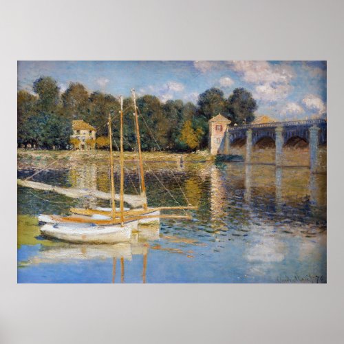 Claude Monet _ The Argenteuil Bridge Poster