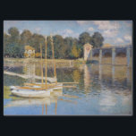 Claude Monet - The Argenteuil Bridge Tissue Paper<br><div class="desc">The Argenteuil Bridge / Le pont d'Argenteuil et les barques - Claude Monet,  1874</div>