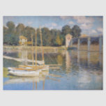 Claude Monet - The Argenteuil Bridge Tissue Paper<br><div class="desc">The Argenteuil Bridge / Le pont d'Argenteuil et les barques - Claude Monet,  1874</div>