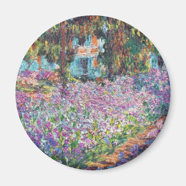 Claude Monet - The Artist's Garden at Givern Magnet (Front)