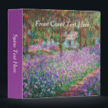 Claude Monet - The Artist's Garden at Giverny 3 Ring Binder<br><div class="desc">The Artist's Garden at Giverny / Le Jardin de l'artiste a Giverny - Claude Monet,  1900</div>