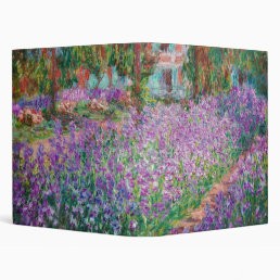 Claude Monet - The Artist's Garden at Giverny 3 Ring Binder