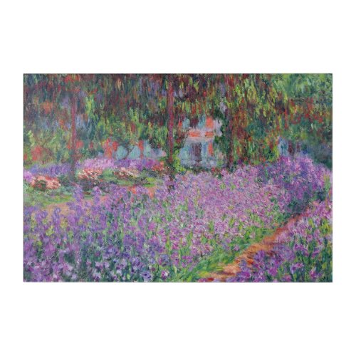Claude Monet  The Artists Garden at Giverny Acrylic Print