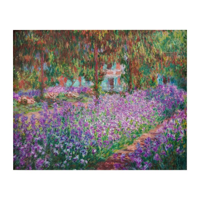 Claude Monet - The Artist's Garden at Giverny Acrylic Print (Front)