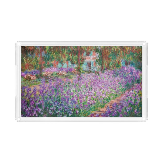 Claude Monet - The Artist's Garden at Giverny Acrylic Tray (Front)