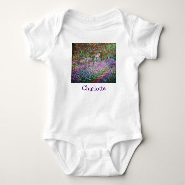 Claude Monet - The Artist's Garden at Giverny Baby Bodysuit (Front)
