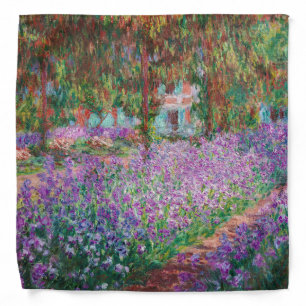 Claude Monet - The Artist's Garden at Giverny Bandana