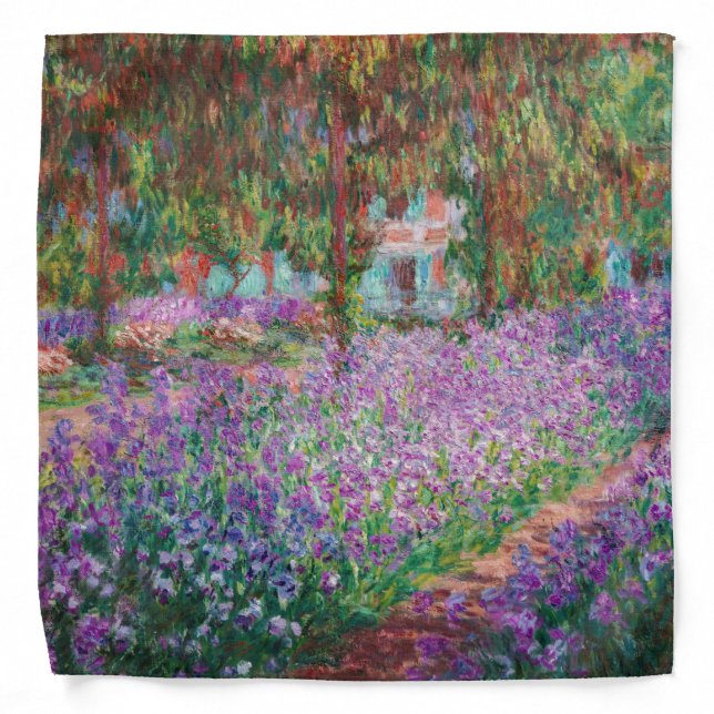 Claude Monet - The Artist's Garden at Giverny Bandana (Front)