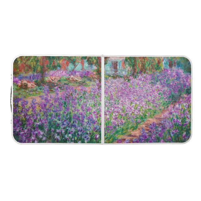 Claude Monet - The Artist's Garden at Giverny Beer Pong Table (Top)