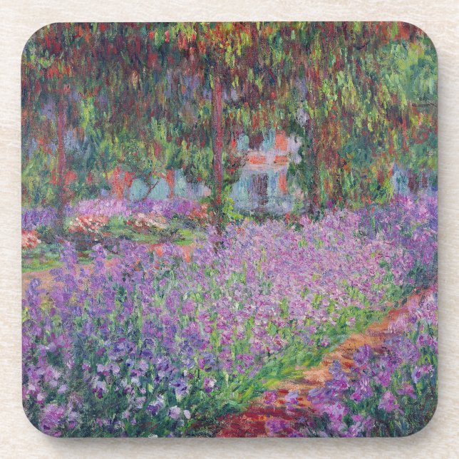 Claude Monet | The Artist's Garden at Giverny Beverage Coaster (Front)