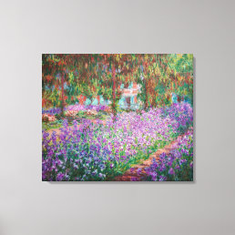 Claude Monet - The Artist&#39;s Garden at Giverny Canvas Print