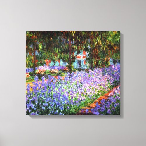 Claude Monet The Artists Garden at Giverny Canvas Print