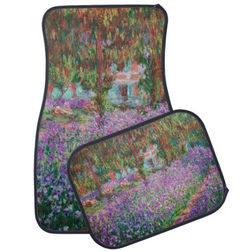 Claude Monet _ The Artists Garden at Giverny Car Floor Mat