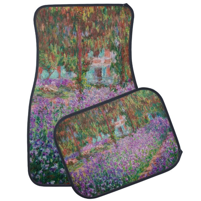 Claude Monet - The Artist's Garden at Giverny Car Floor Mat (Set)