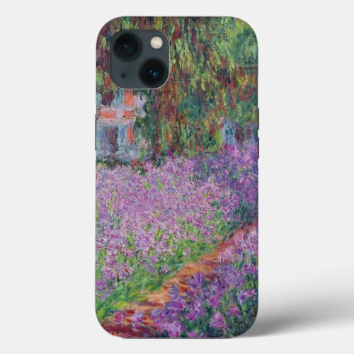 Claude Monet  The Artists Garden at Giverny iPhone 13 Case