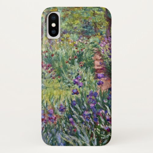 Claude Monet _ The Artists Garden at Giverny iPhone X Case