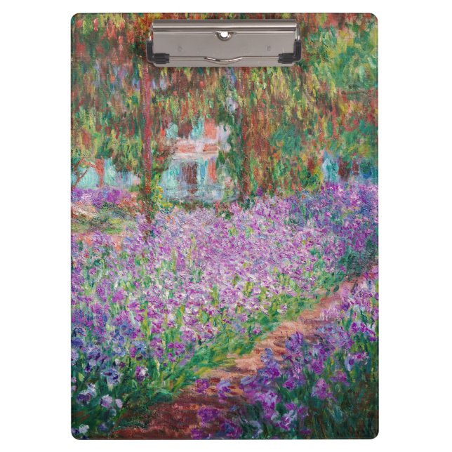 Claude Monet - The Artist's Garden at Giverny Clipboard (Front)