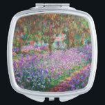 Claude Monet - The Artist's Garden at Giverny Compact Mirror<br><div class="desc">The Artist's Garden at Giverny / Le Jardin de l'artiste a Giverny - Claude Monet,  1900</div>