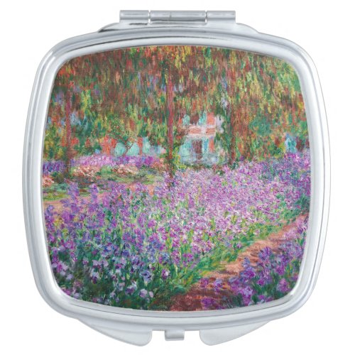 Claude Monet _ The Artists Garden at Giverny Compact Mirror