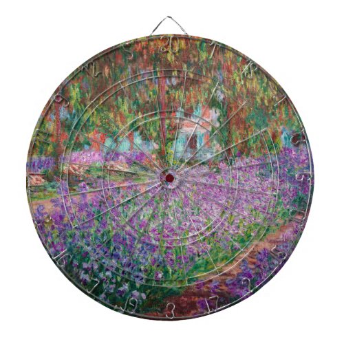 Claude Monet _ The Artists Garden at Giverny Dart Board