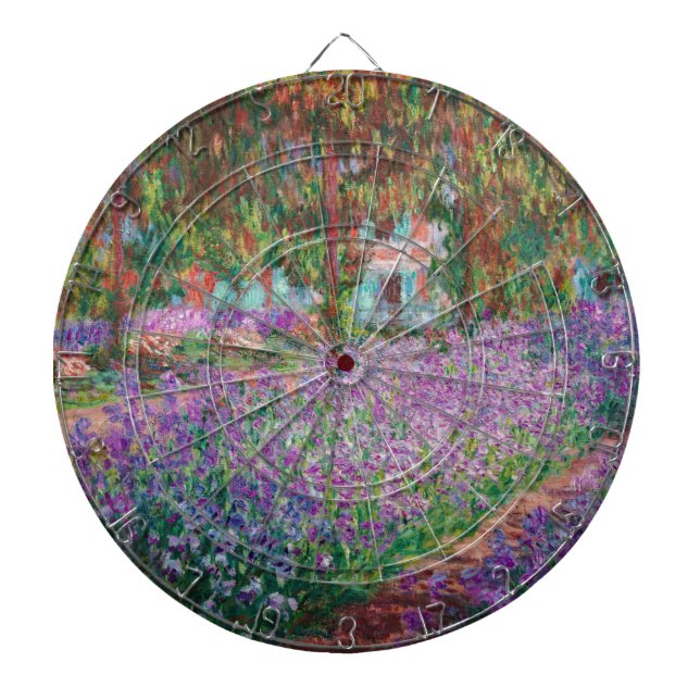 Claude Monet - The Artist's Garden at Giverny Dart Board (Front)
