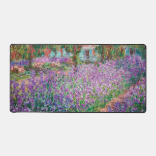 Claude Monet - The Artist's Garden at Giverny Desk Mat