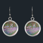 Claude Monet - The Artist's Garden at Giverny Earrings<br><div class="desc">The Artist's Garden at Giverny / Le Jardin de l'artiste a Giverny - Claude Monet,  1900</div>