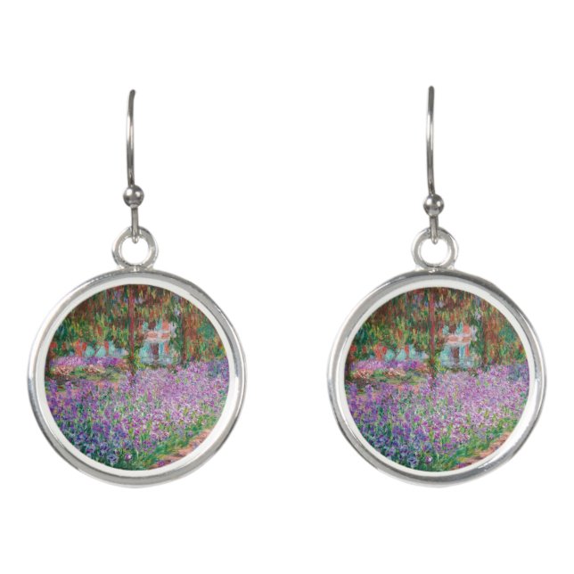 Claude Monet - The Artist's Garden at Giverny Earrings (Front)