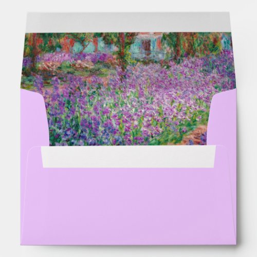 Claude Monet _ The Artists Garden at Giverny Envelope