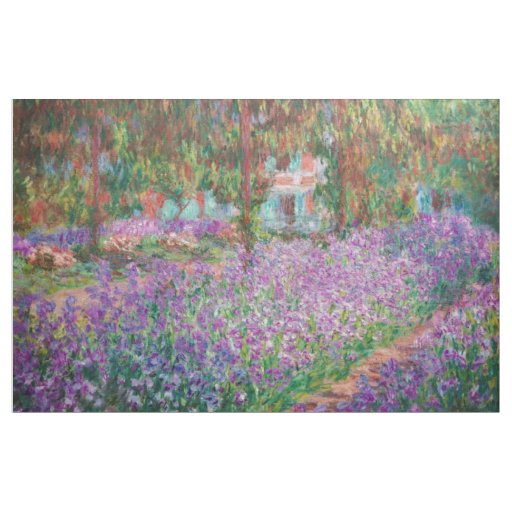 Claude Monet - The Artist's Garden at Giverny Fabric