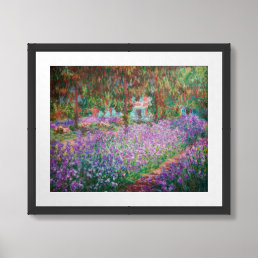 Claude Monet - The Artist&#39;s Garden at Giverny Framed Art