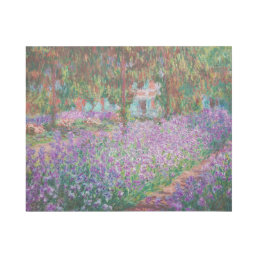 Claude Monet - The Artist&#39;s Garden at Giverny Gallery Wrap