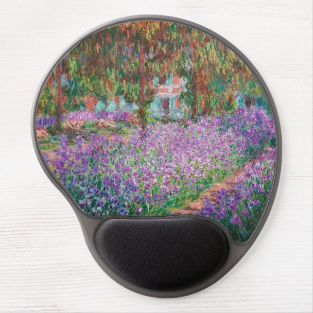 Claude Monet - The Artist's Garden at Giverny Gel Mouse Pad (Front)