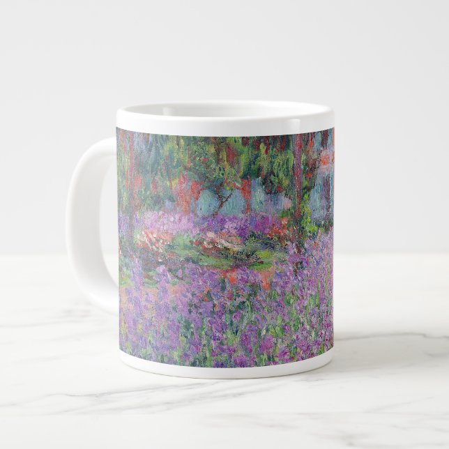 Claude Monet | The Artist's Garden at Giverny Giant Coffee Mug (Front Left)