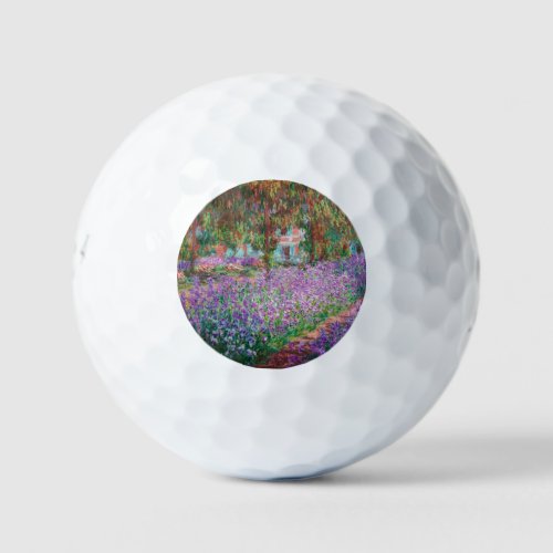 Claude Monet _ The Artists Garden at Giverny Golf Balls