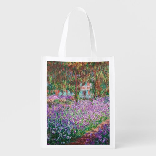 Claude Monet _ The Artists Garden at Giverny Grocery Bag