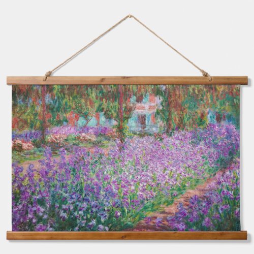 Claude Monet _ The Artists Garden at Giverny Hanging Tapestry