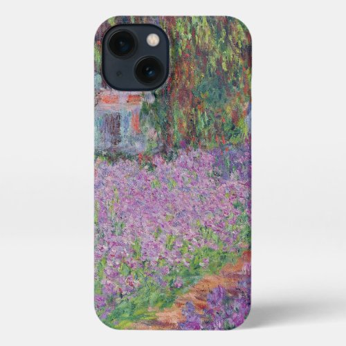 Claude Monet  The Artists Garden at Giverny iPhone 13 Case