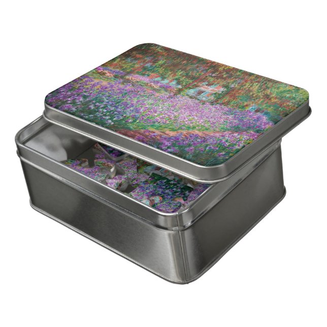 Claude Monet - The Artist's Garden at Giverny Jigsaw Puzzle (Lid Open)