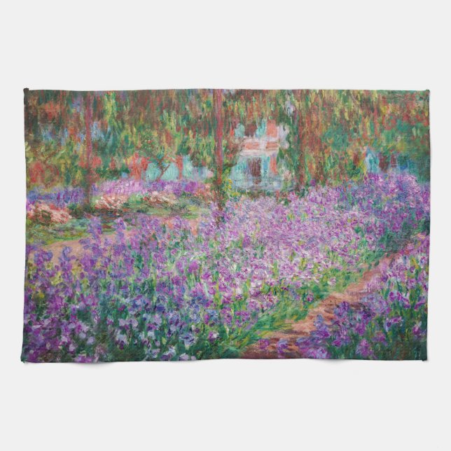 Claude Monet - The Artist's Garden at Giverny Kitchen Towel (Horizontal)