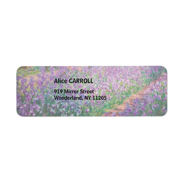 Claude Monet - The Artist's Garden at Giverny Label (Front)
